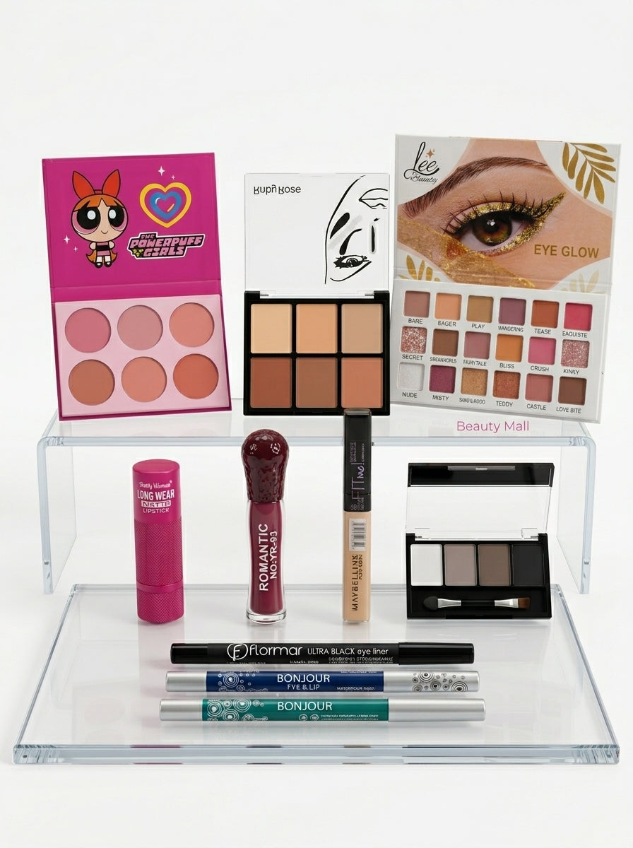 عرض ميكب النجمة المتكامل 10 قطع 👑💄